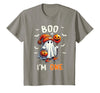Halloween Boo I'm First 1st Birthday Boy Boo I'm One Ghost 1st Birthday Halloween Boy Kids Groovy T-Shirt - Slate Grey