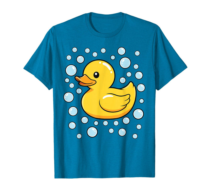 InGENIUS Duck Lover Shirts & Gifts Rubber Duck Bubbles Cute Duckie Duckling Costume Halloween T-Shirt - Sapphire Blue