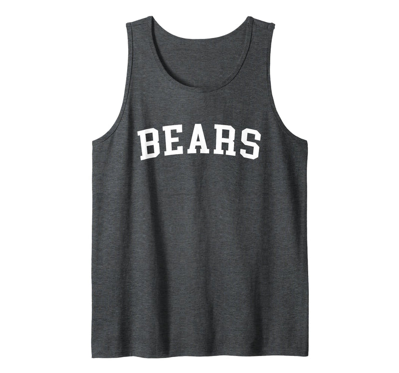 Bears - Designs Bears Tank Top - Dark Heather Grey