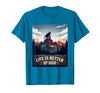 Mademark Life Is Better Up High Monkey Design T-Shirt - Men - Sapphire Blue
