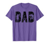 Fishing Gifts for Dad Father's Day Fisherman Fishing Dad Birthday Classic Bold Font Fish Daddy T-Shirt - Purple Heather