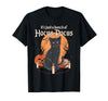 funny Halloween shirt It's Just A Bunch of Hocus Pocus Funny Cat T-Shirt - Black