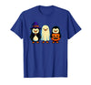 Nerrrdy Penguin Witch Ghost Pumpkin Men Women Kids Funny Halloween T-Shirt - Royal Blue