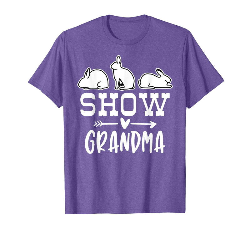 Show Rabbit Grandma T-Shirt in Purple Heather