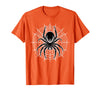 Halloween Shirts For Women Men Kids Boys Girls Halloween Spider with Web Vintage Costume Men Boys Kid Women T-Shirt - Orange