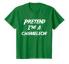 Last Minute Halloween Costume Pretend Tees Pretend I'm A Chameleon Halloween Costume T-Shirt - Kelly Green