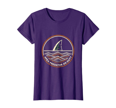 Apex Predator On Duty Shark Design T-Shirt