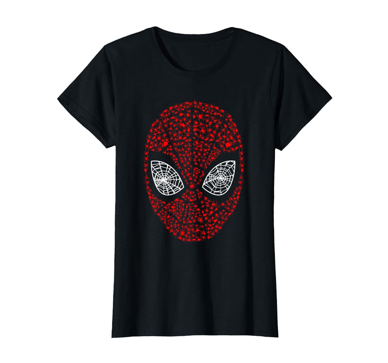 Marvel Spider-Man Classic Halloween Spider Fill Mask T-Shirt - As Pictured