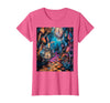 Alice in Wonderland Rabbit House T-Shirt in Pink Heather