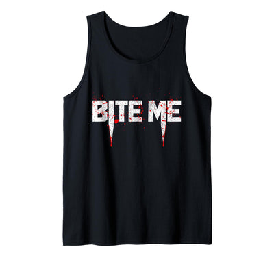 Bite Me Vampire - Easy Halloween Costumes Vampire Bite Me Last Minute Easy Halloween Costume Tank Top