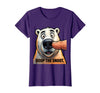 Mademark Boop The Snoot Funny Polar Bear Design T-Shirt - Purple