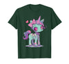 Kawaii Pastel Goth Creepy Cute Witchy Halloween Ts Kawaii Pastel Goth Creepy Cute Witchy Zombie Unicorn T-Shirt - Dark Green