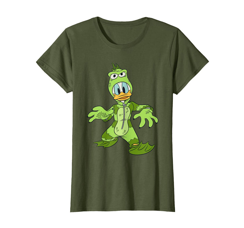 Disney Donald Duck Monster Halloween Costume T-Shirt - Olive Green