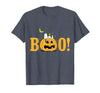 Peanuts Halloween Boo Pumpkin T-Shirt - Heather Blue