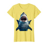 Mademark Shark Mode Activated Mens Shark Graphic Design T-Shirt - Lemon Yellow