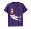 Halloween Shirts Traffic Cone Men Women Kids Traffic Cone Halloween Costume Funny Lazy Men Women Kids T-Shirt - Purple