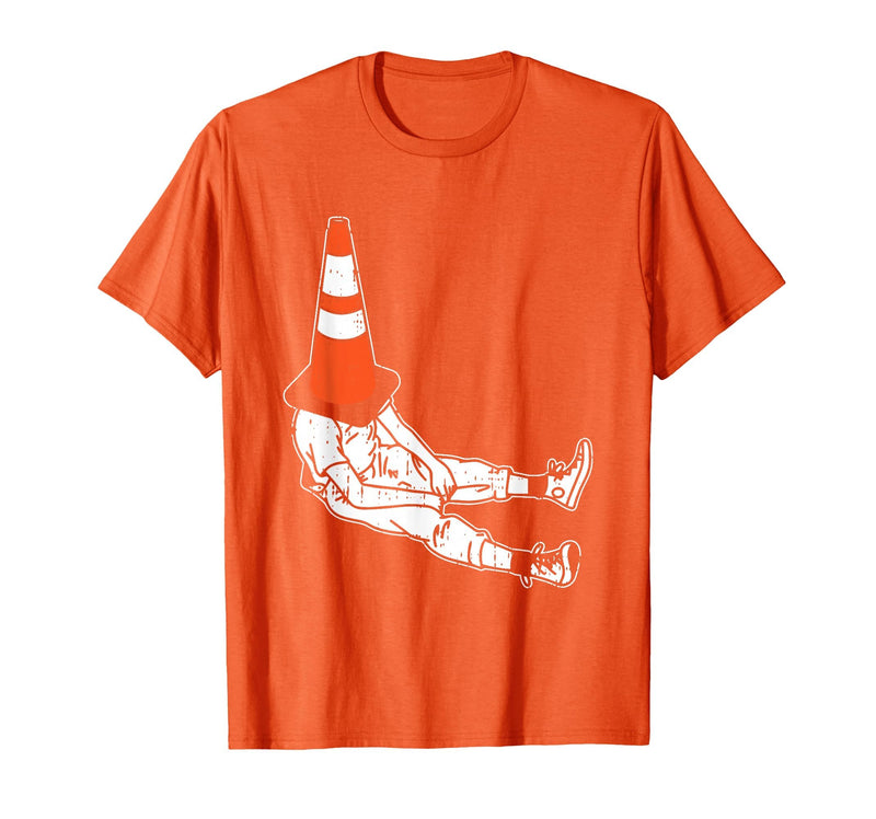 Halloween Shirts Traffic Cone Men Women Kids Traffic Cone Halloween Costume Funny Lazy Men Women Kids T-Shirt - Orange