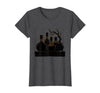 Mademark Vintage Halloween Potion Bottles Dusty Shelf T-Shirt - Dark Heather Grey