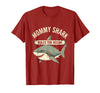 Mademark Mommy Shark Rules The Ocean Graphic Design T-Shirt - Cranberry Red