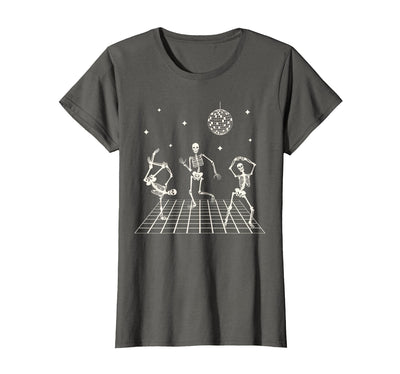 Sollomio Skeletons Dancing at The Club with a Disco Ball Halloween T-Shirt