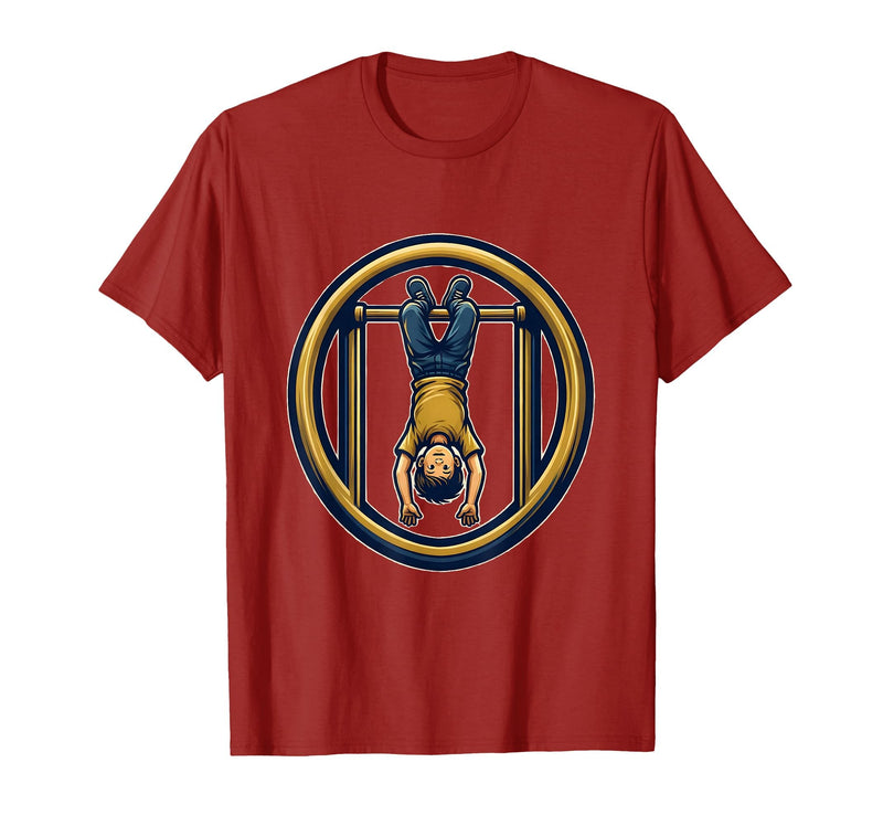 Mademark Second Grade Monkey Bars Upside Down Kid Design T-Shirt - Men - Cranberry Red