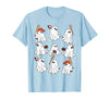 Boo Ghost Halloween Baseball Happy Halloween Baseball Lover T-Shirt - Baby Blue