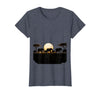 Mademark Elephant Herd Crossing Dusty Savanna Plains T-Shirt - Women - Heather Blue