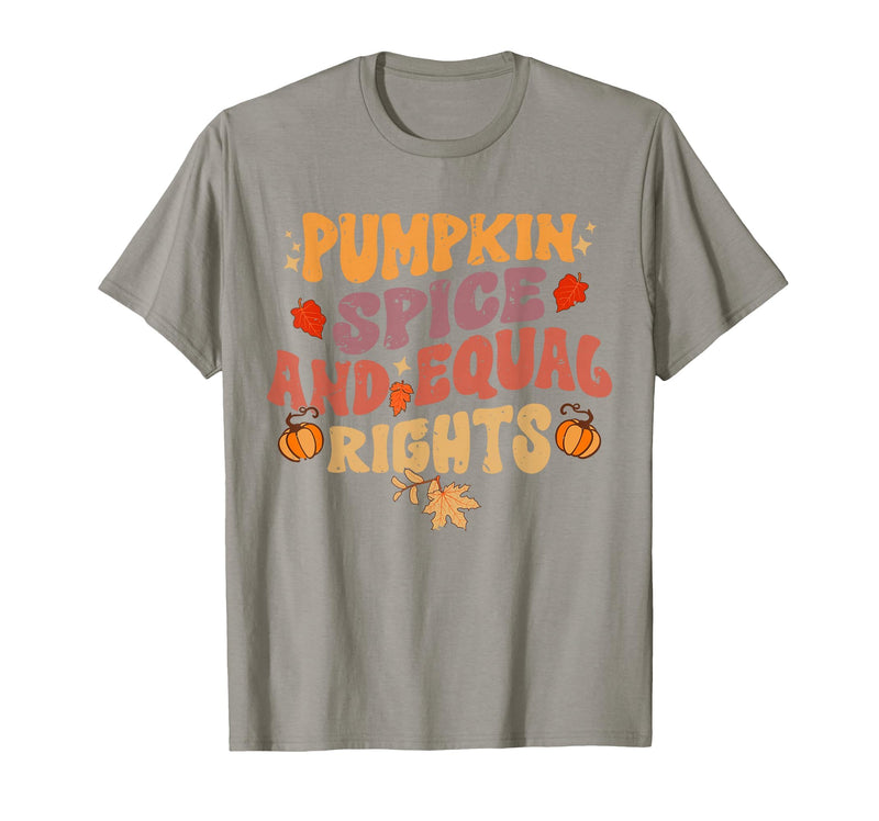 Equal Rights Outfits & Feminist Halloween Costume Pumpkin Spice and Equal Rights Feminist Halloween T-Shirt - Slate Grey
