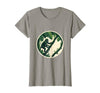 Mademark Monkey Hanging From Jungle Vine Illustration T-Shirt - Women - Slate Grey