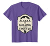Alaska is Calling and I Must Go Mountains Bear T-Shirt - Purple Heather