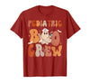 Funny Pediatric shirts for work Pediatric Nurse Shirt Halloween Pediatric Boo Crew T-Shirt - Cranberry Red
