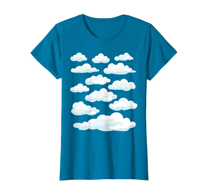 White Clouds Graphs White Clouds T-Shirt - Sapphire Blue