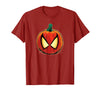 Marvel Spider-Man Halloween Spooky Pumpkin Jack-o'-Lantern T-Shirt - Cranberry Red