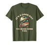 Funny Outdoor Anglers & Fisherman Designs Catch Fish and Laugh Hard with This Fishing Pun T-Shirt - Olive Green