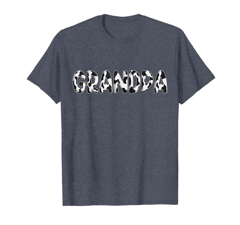 Cow Pattern Print Family Matching Birthday Shirts Cow Grandpa Birthday Family Matching Fathers Day Boy Girl T-Shirt -