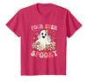 4th Birthday Party Halloween Costume Four Ever Spooky Halloween 4Th Birthday Party Decorations T-Shirt - Red Heather