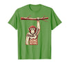 Mademark Hanging Around Doing Nothing Funny Monkey Design T-Shirt - Men - Grass Green