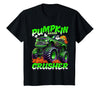 Pumpkin Crusher Kids Tees Pumpkin Crusher Monster Truck Ghosts Halloween for Boys T-Shirt - Black