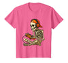 VibeKilla Video Game Halloween Skeleton Gamer Costume T-Shirt - Pink Heather