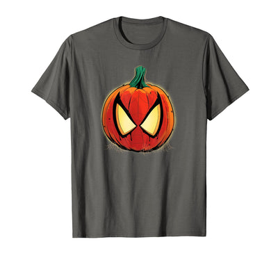Marvel Spider-Man Halloween Spooky Pumpkin Jack-o'-Lantern T-Shirt