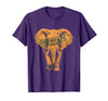 Mademark Herd Mentality Approved Elephant Design T-Shirt - Men - Purple