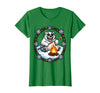Mademark Polar Bear Sunglasses Roasting Marshmallow Christmas T-Shirt - Kelly Green