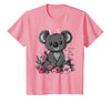 We Love Koalas - Kids Apparel Co. Koala Kawaii Koala Bear Pink Bow Flowers Girls Kids T-Shirt - Pink