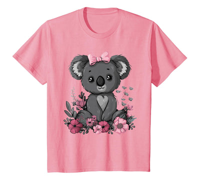 Kawaii Koala with Pink Bow T-Shirt