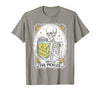 Tarot Card Skeleton Halloween Ades.shirt The Pickles Tarot Card Skeleton Canning Season Gardener T-Shirt - Slate Grey