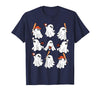 Boo Ghost Halloween Baseball Happy Halloween Baseball Lover T-Shirt - Navy Blue
