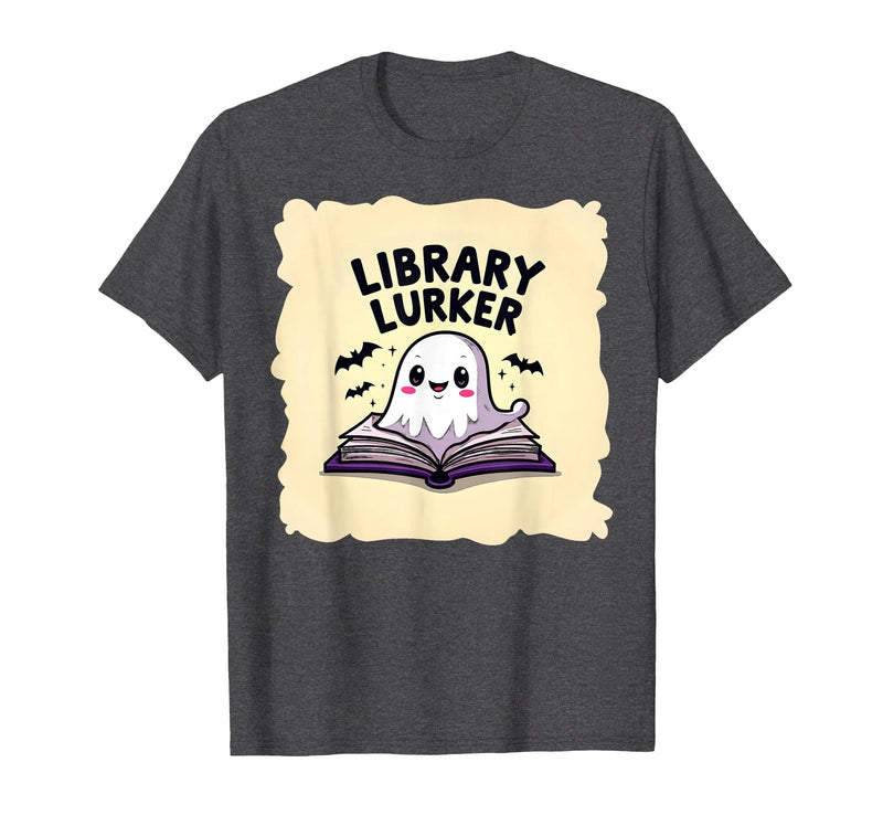Mademark Ghost & Spirits - Ghost (99 Problems All) T-Shirt - Dark Heather Grey-halloween Educational Library Lurker