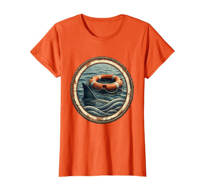 Shark Fin Rescue Buoy Lifeguard Graphic T-Shirt