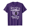 Witchy Halloween Witch Tees Halloween Something Wicked This Way Comes Shakespeare Shirt T-Shirt - Purple