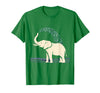 Mademark Elephant Spraying Water Raised Trunk Illustration T-Shirt - Men - Kelly Green
